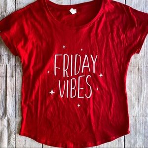 Red Friday vibes saying T-shirt Small